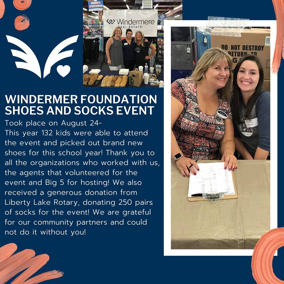 Windermere Socks and Shoes event at Big 5