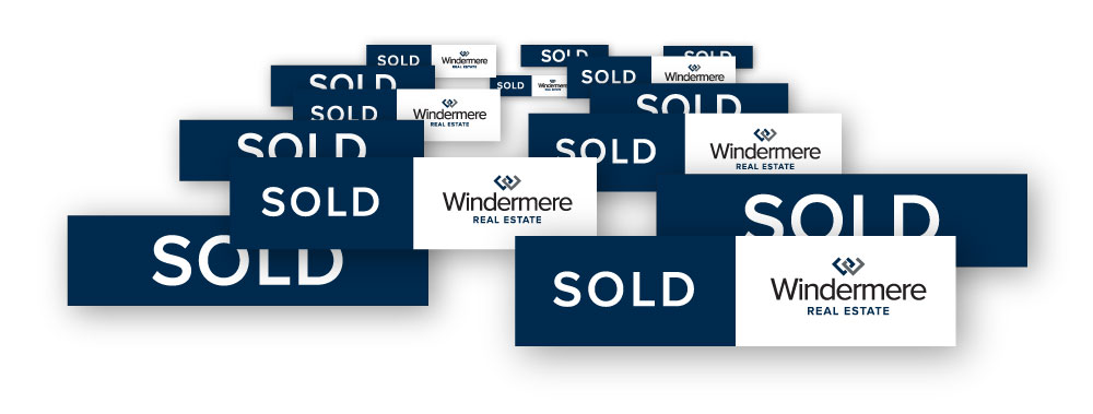 Windermere real Estate sold signs